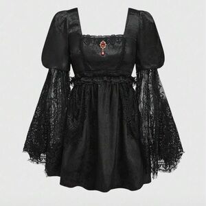 Romwe gothic lace dress